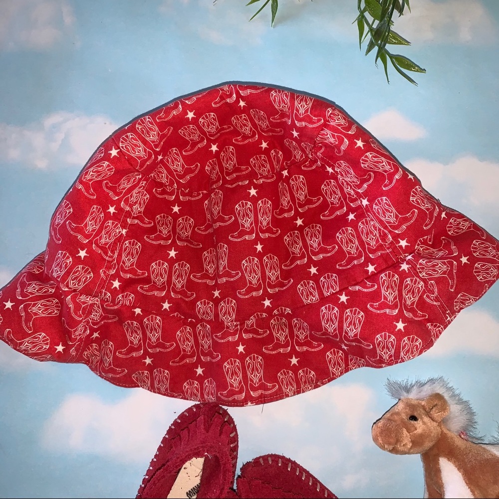 Cowboy Boots Reversible Bucket Hat O/S